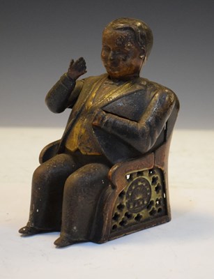 Lot 158 - Cast iron Tammany money box