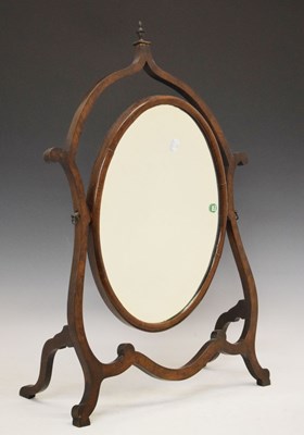 Lot 549 - Edwardian swing dressing mirror