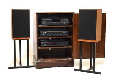 Lot 588 - Arcam Alpha stereo amplifier, together with a Denon TU-260L tuner & JPW speakers