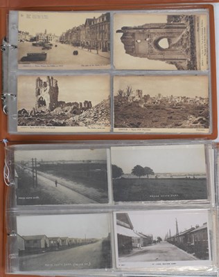 Lot 246 - Quantity of WW1 postcards in three albums