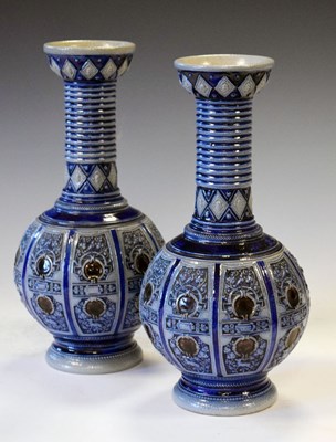 Lot 343 - Pair of 20th Century Gertz pottery vases