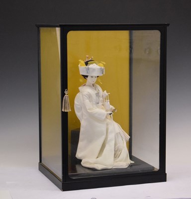 Lot 640 - Cased figure of a Chinese lady