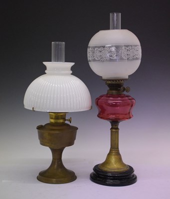 Lot 612 - Two oil lamps