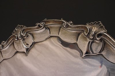 Lot 103 - Large Victorian silver salver, 64.5cm diameter, 5650g approx