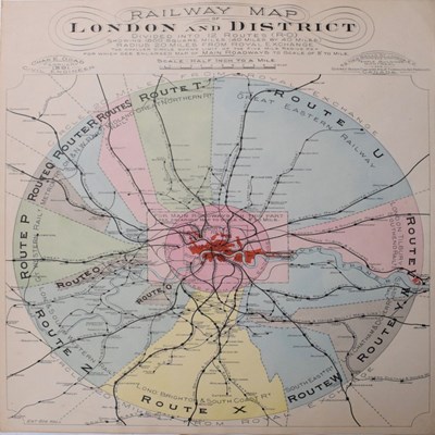 Lot 243 - Collection of late 19th and later London Railway maps, Insurance maps, etc