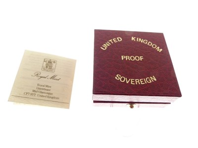 Lot 120 - Elizabeth II gold sovereign, 1985, cased