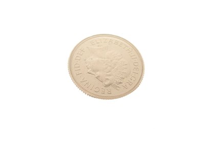 Lot 123 - Elizabeth II gold sovereign, 2001, cased