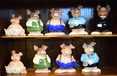 Lot 737 - Nine NatWest Wade piggy banks (9)