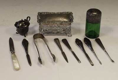 Lot 204 - Quantity of sundry silver, etc