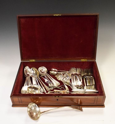 Lot 695 - Quantity of silver plated cutlery