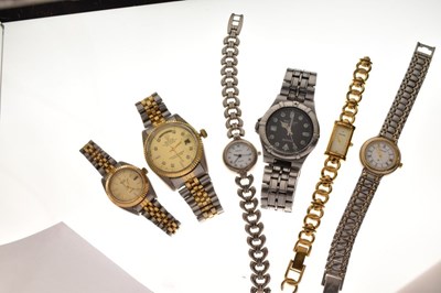 Lot 125 - Smiths wall watch and assorted fashion watches