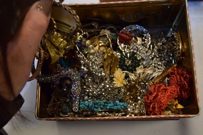 Lot 102 - Three boxes of costume jewellery