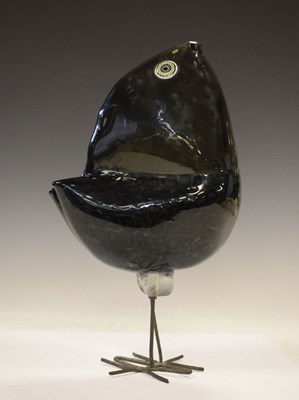 Lot 312 - Alessandro Pianon (1931-84) for Vistosi, Italy, ‘Pulcini’ glass bird circa 1962