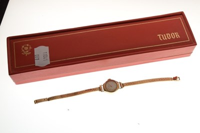 Lot 116 - Tudor - Lady's 9ct gold cocktail watch with box