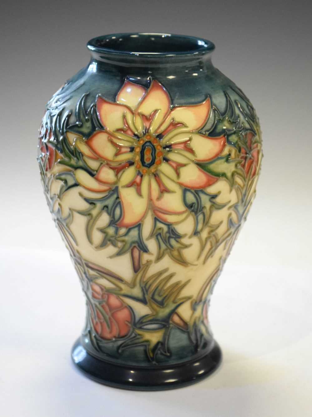 Lot 380 - Moorcroft Spike pattern vase - Beverley