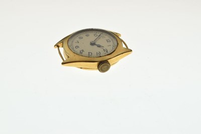 Lot 120 - Lady's 18ct gold wristwatch head