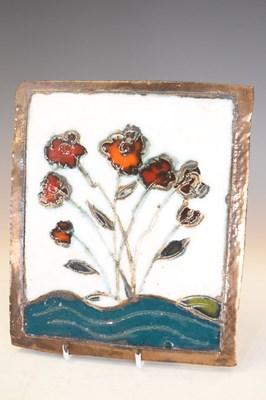 Lot 483 - Three Wye pottery tile plaques
