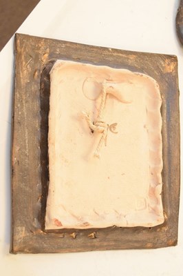 Lot 483 - Three Wye pottery tile plaques
