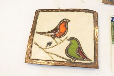 Lot 483 - Three Wye pottery tile plaques