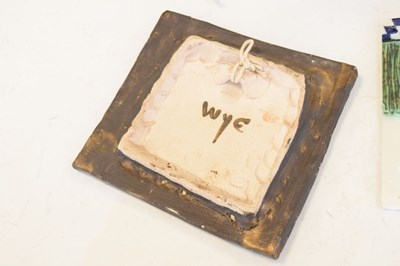 Lot 483 - Three Wye pottery tile plaques