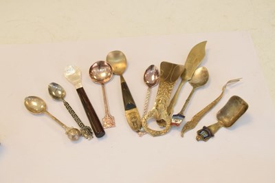 Lot 305 - Sundry spoons to include; 'Rolex', Souvenir spoons, etc.