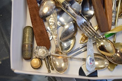 Lot 305 - Sundry spoons to include; 'Rolex', Souvenir spoons, etc.