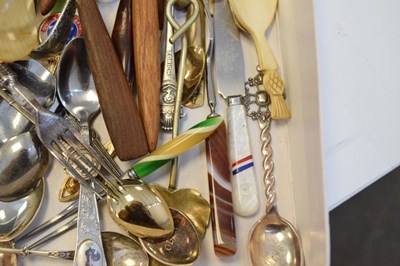 Lot 305 - Sundry spoons to include; 'Rolex', Souvenir spoons, etc.