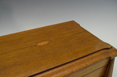 Lot 728 - Edwardian oak table-top box