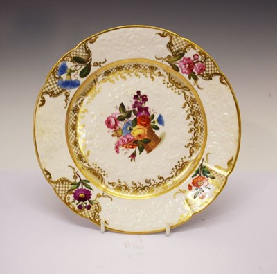 Lot 268 - Early 19th Century floral porcelain plate