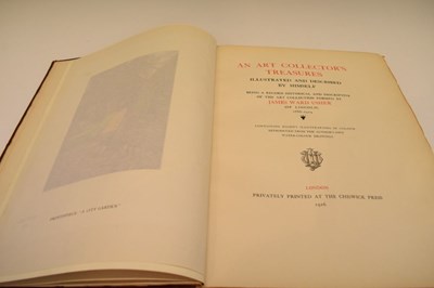 Lot 146 - Books - Usher, James Ward - An Art Collectors Treasures, 1916