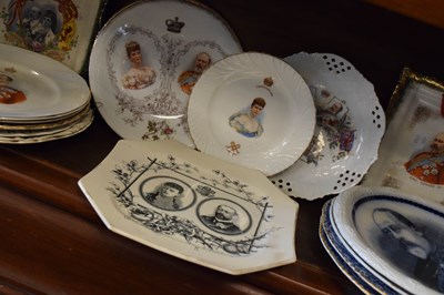 Lot 413 - Edward VII and Alexandra commemorative plates, etc.