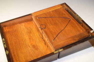 Lot 257 - Mother-of-pearl inlaid writing box