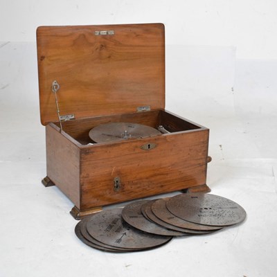 Lot 191 - Early 20th Century polyphon and fifteen discs
