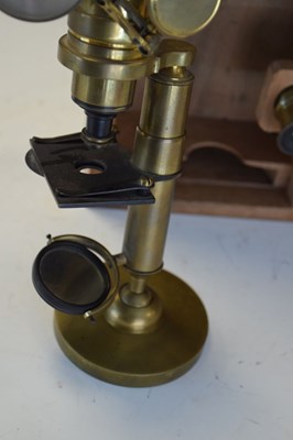 Lot 272 - Brass microscope