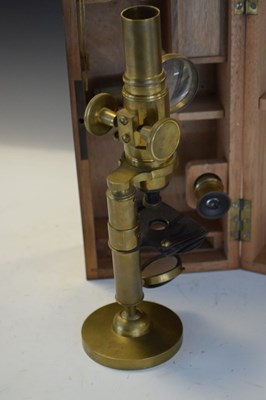 Lot 272 - Brass microscope