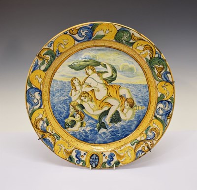 Lot 285 - Unusual Italian maiolica dish