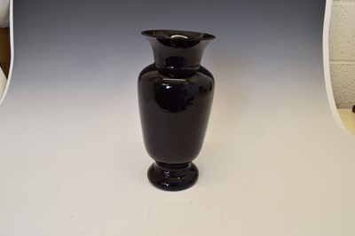 Lot 306 - Amethyst glass vase