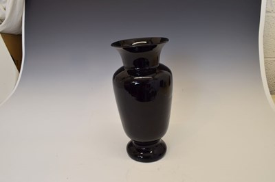 Lot 306 - Amethyst glass vase