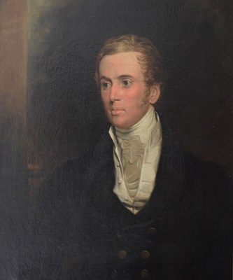 Lot 382 - English School, early to mid 19th Century - portrait of a young gentleman