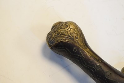 Lot 324 - Gurka kukri, together with two Indian sidelock pistols