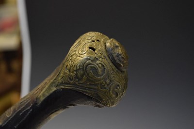 Lot 324 - Gurka kukri, together with two Indian sidelock pistols
