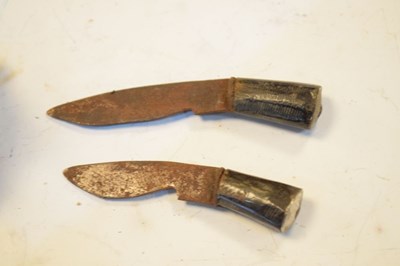 Lot 324 - Gurka kukri, together with two Indian sidelock pistols