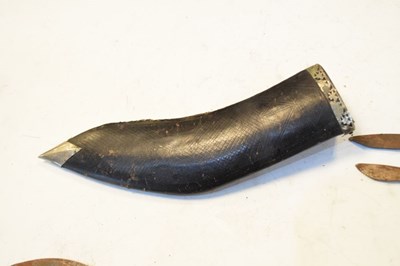 Lot 324 - Gurka kukri, together with two Indian sidelock pistols