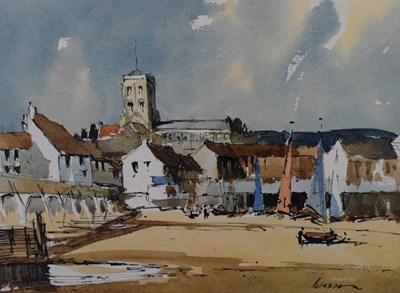 Lot 358 - Edward Wesson, RI, (1910-1983) - Watercolour - Shoreham