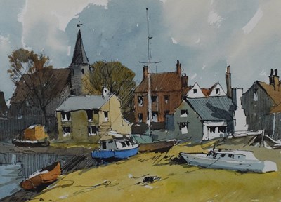 Lot 359 - Edward Wesson, RI, (1910-1983) - Watercolour - Piddinghoe