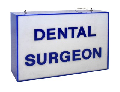 Lot 237 - Electric dental surgeon sign