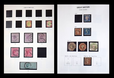 Lot 198 - Extensive collection of Great Britain postage stamps across three albums