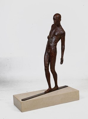 Lot 438 - Cathy Lewis (Bristol, Modern) - Cast bronze statue - 'Measured'