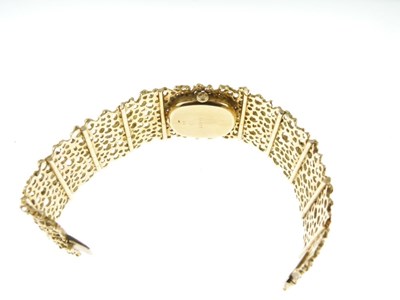 Lot 66 - Favre-Leuba - 1970s lady's 18ct gold bracelet watch