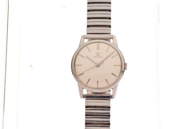 Lot 108 - Omega  - Gentleman's stainless steel wristwatch